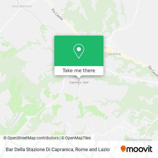 Bar Della Stazione Di Capranica map