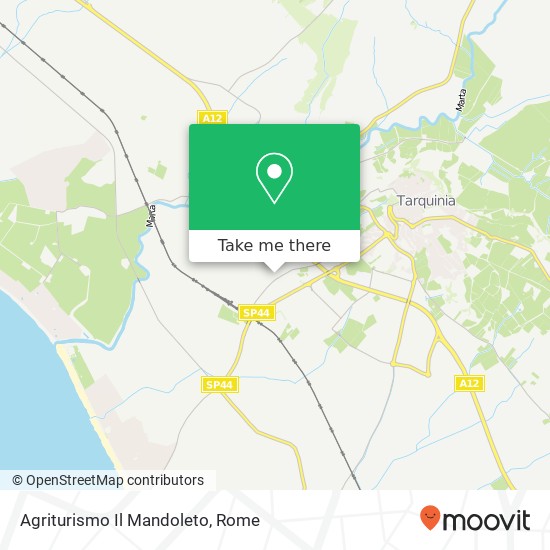 Agriturismo Il Mandoleto map