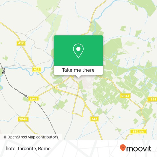 hotel tarconte map