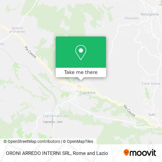 ORONI ARREDO INTERNI SRL map