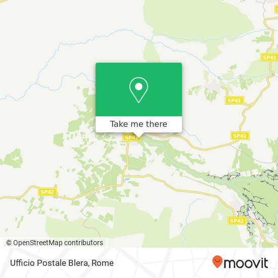 Ufficio Postale Blera map