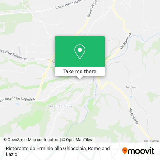 Ristorante da Erminio alla Ghiacciaia map