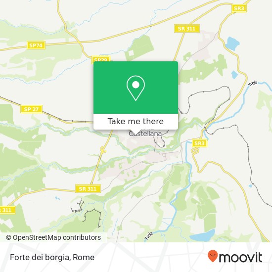 Forte dei borgia map