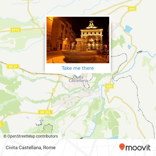 Civita Castellana map