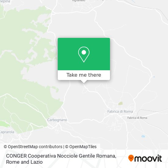 CONGER Cooperativa Nocciole Gentile Romana map