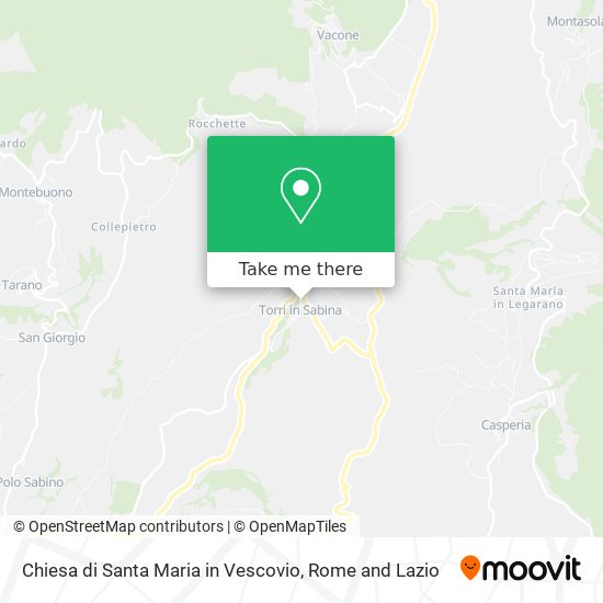 Chiesa di Santa Maria in Vescovio map