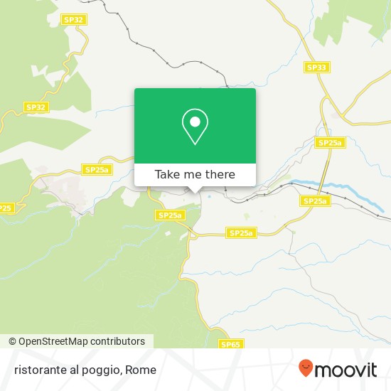 ristorante al poggio map