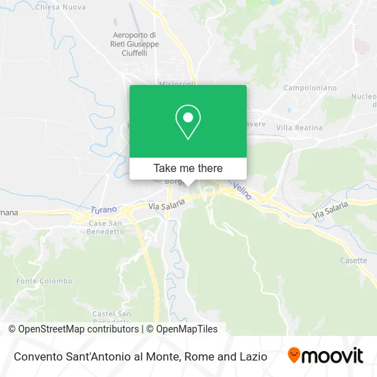 Sant'Antonio al Monte Convent map