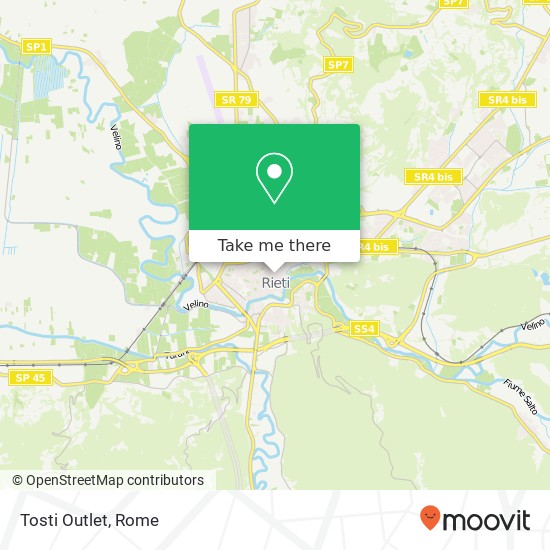Tosti Outlet map