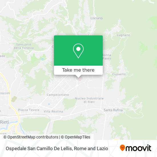 Ospedale San Camillo De Lellis map