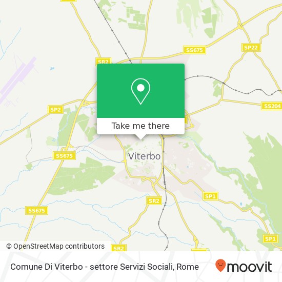 Comune Di Viterbo - settore Servizi Sociali map