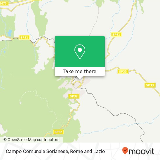 Campo Comunale Sorianese map