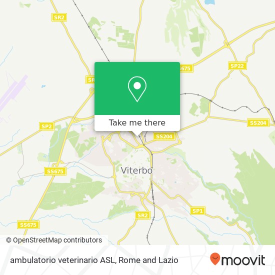 ambulatorio veterinario ASL map