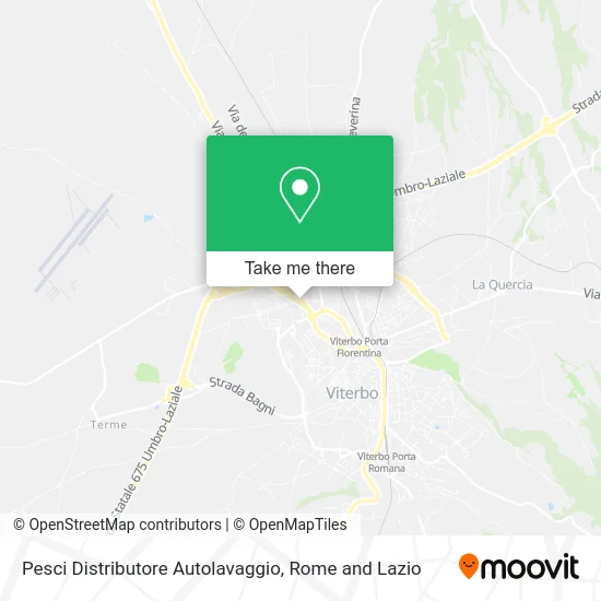 Pesci Distributore Autolavaggio map