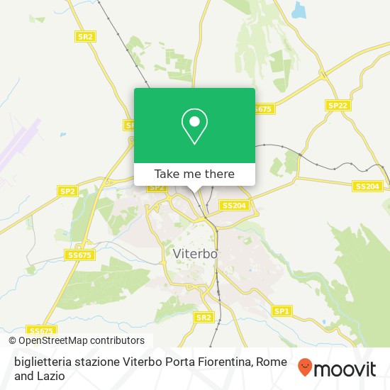 biglietteria stazione Viterbo Porta Fiorentina map