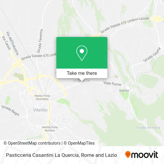 Casantini La Quercia Pastry Shop map