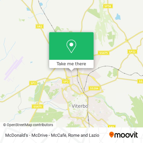 McDonald's - McDrive - McCafè map