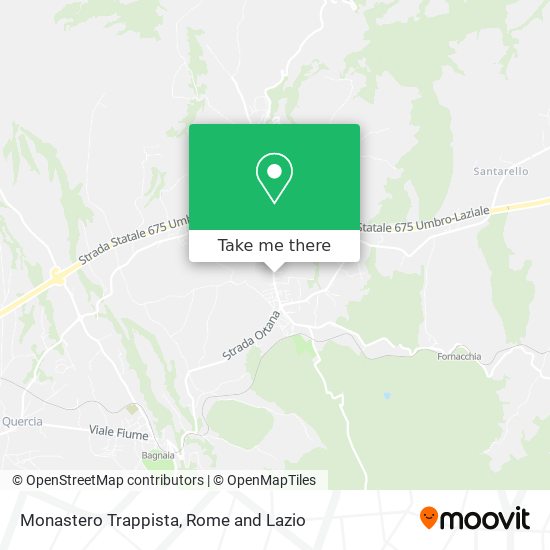 Monastero Trappista map