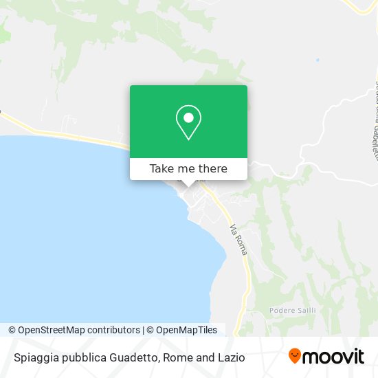 Spiaggia pubblica Guadetto map