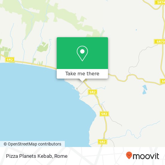 Pizza Planets Kebab map