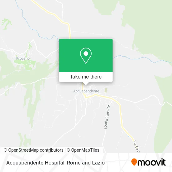 Acquapendente Hospital map