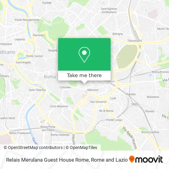 Relais Merulana Guest House Rome map