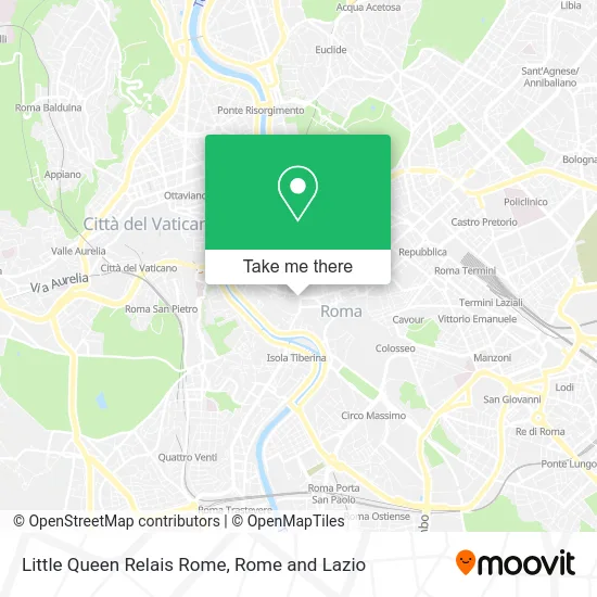 Little Queen Relais Rome map