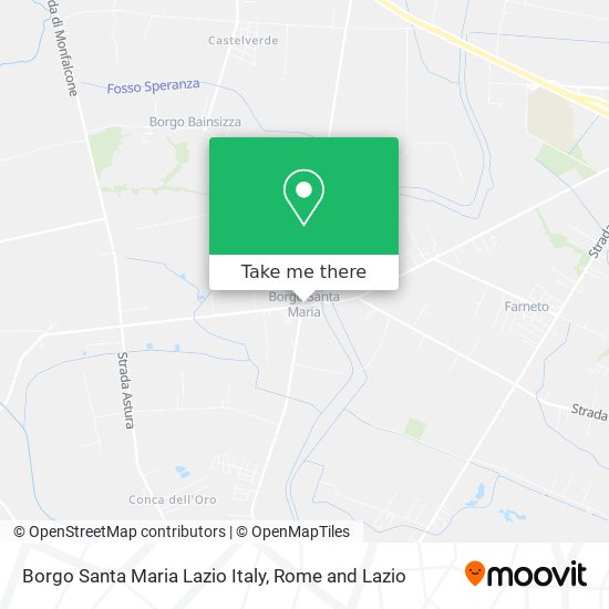 Borgo Santa Maria Lazio Italy map