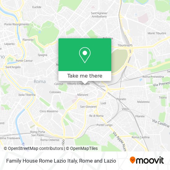 Family House Rome Lazio Italy map