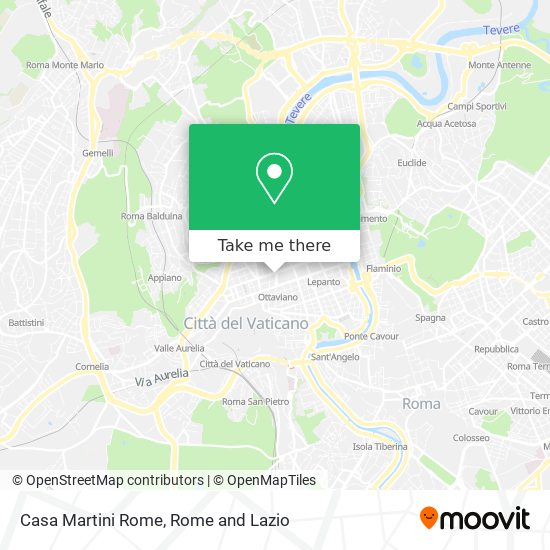 Casa Martini Rome map