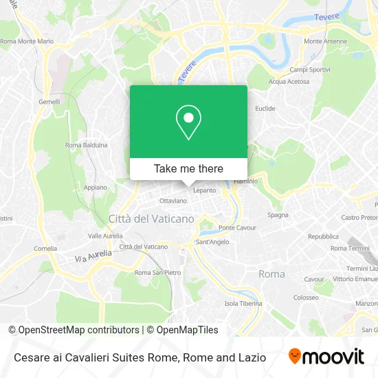 Cesare ai Cavalieri Suites Rome map