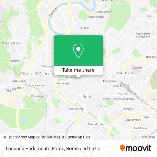 Locanda Parlamento Rome map