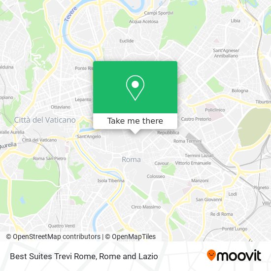 Best Suites Trevi Rome map