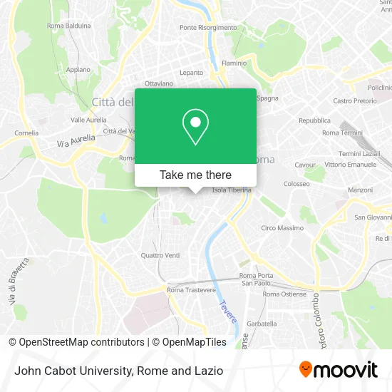 John Cabot University map