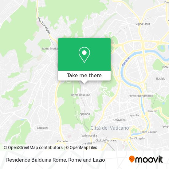 Residence Balduina Rome map