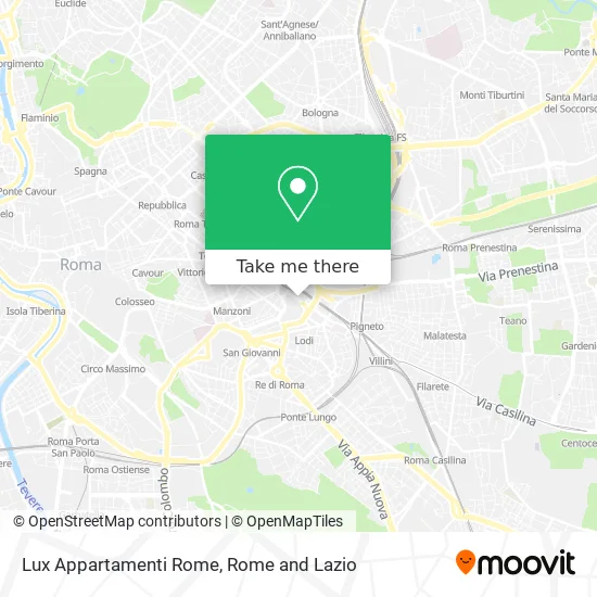 Lux Apartments Rome map