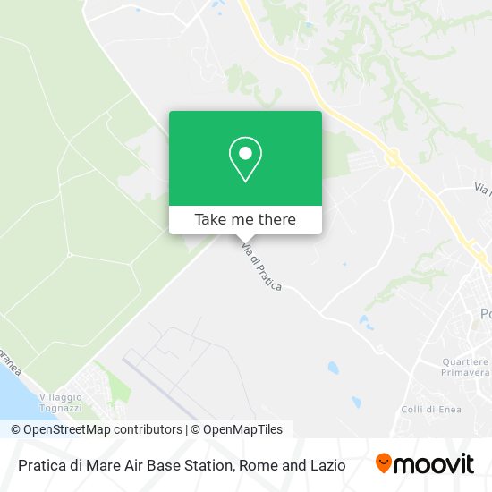 Pratica di Mare Air Base Station map