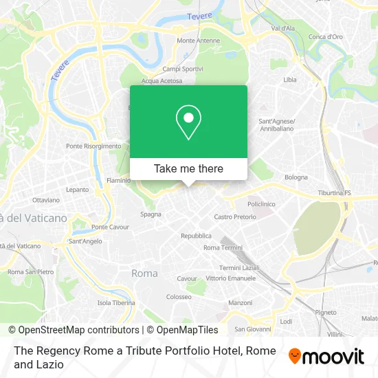 The Regency Rome a Tribute Portfolio Hotel map