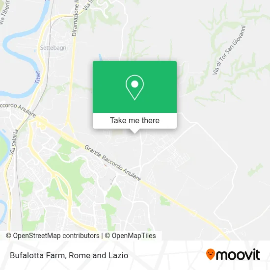 Bufalotta Farm map