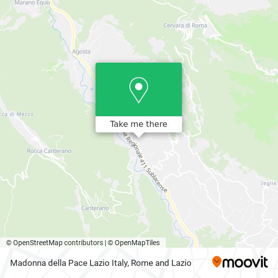Madonna della Pace Lazio Italy map