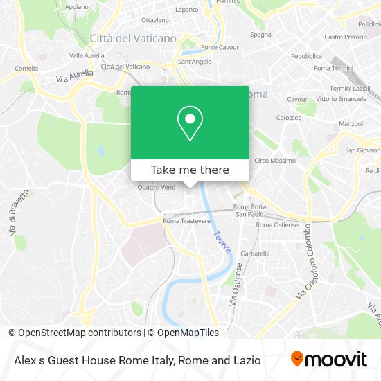 Alex s Guest House Rome Italy map