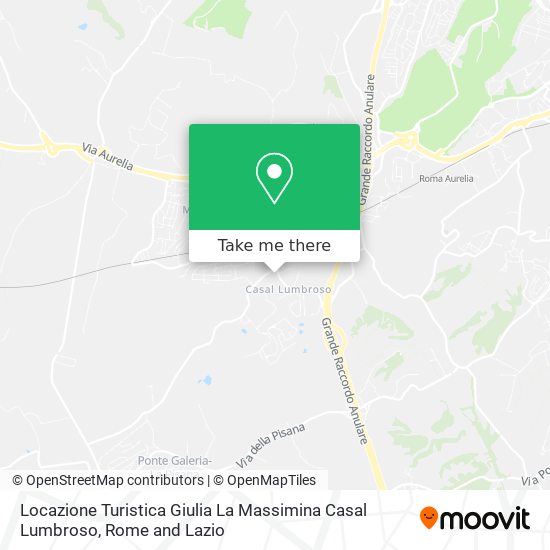 Locazione Turistica Giulia La Massimina Casal Lumbroso map