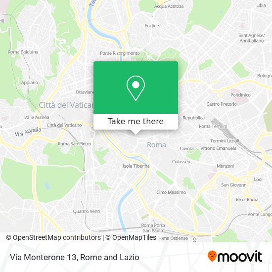 Via Monterone  13 map
