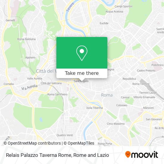 Relais Palazzo Taverna Rome map