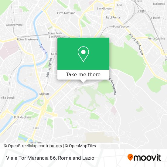 Viale Tor Marancia 86 map