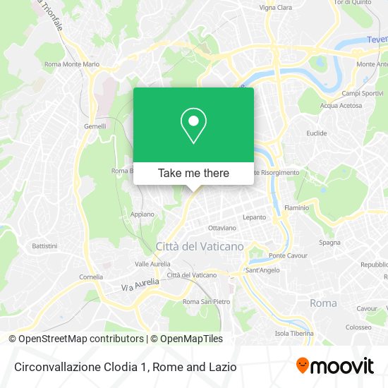 Circonvallazione Clodia 1 map