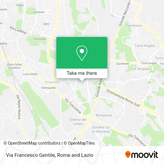 Via Francesco Gentile map
