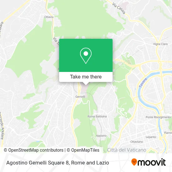 Agostino Gemelli Square 8 map