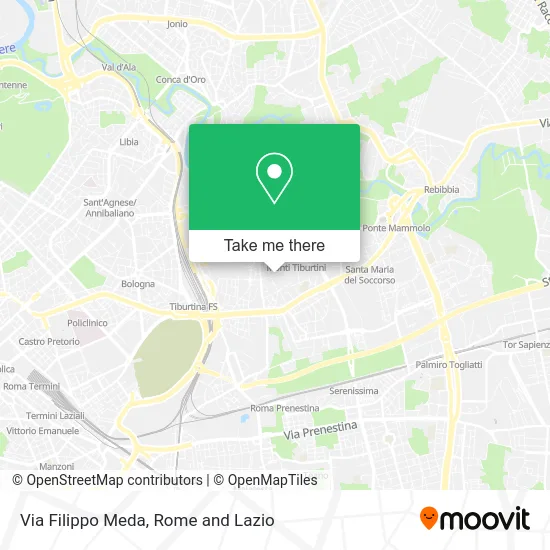 Filippo Meda Street map
