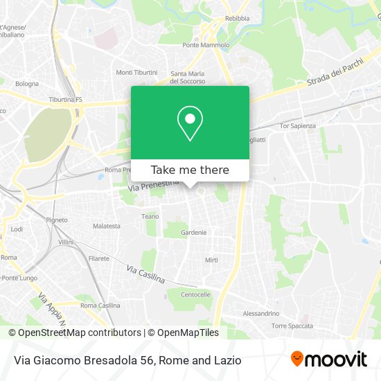 Via Giacomo Bresadola 56 map